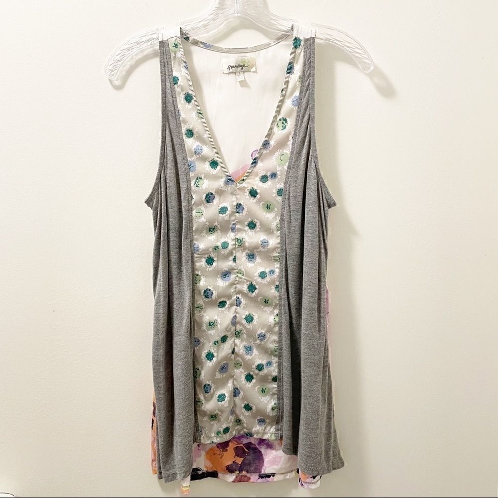 Anthropologie Porridge Minthi Mixed Media Tank Top - Size Small